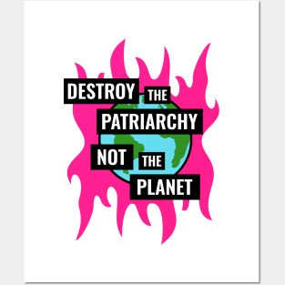 Destroy The Patriarchy Not The Planet - Feminist Posters and Art